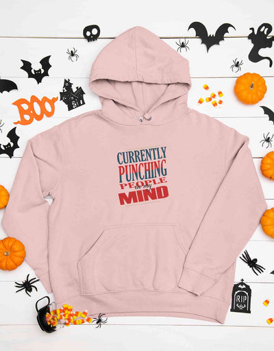 Punching People Quote Men Hoodies-FunkyTeesClub