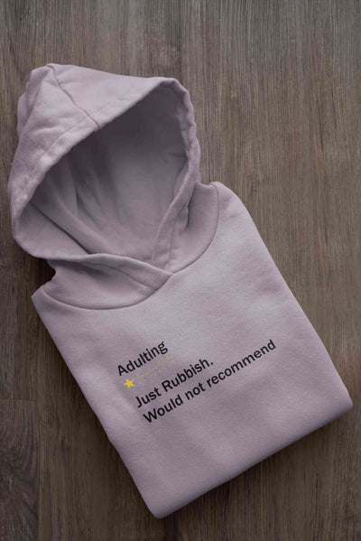 Adulting Rubbish Hoodies for Women-FunkyTeesClub