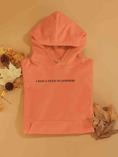 I Want A Ticket Minimals Hoodies for Women-FunkyTeesClub