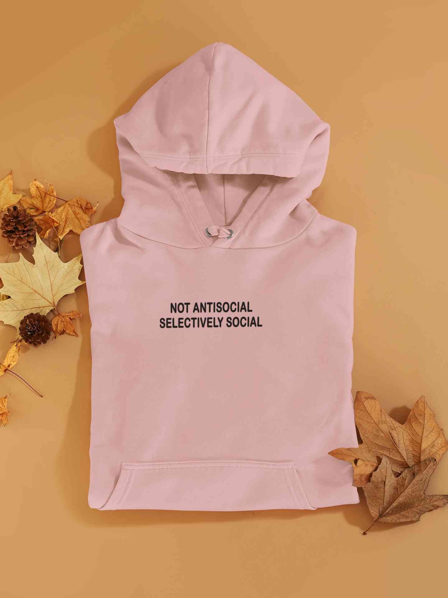 Not Anti Social Minimals Men Hoodies-FunkyTeesClub