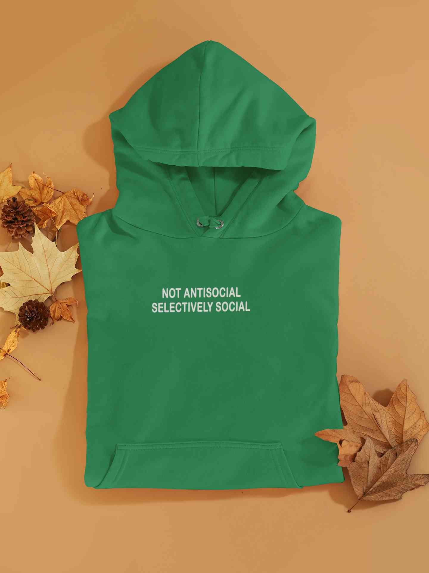 Not Anti Social Minimals Men Hoodies-FunkyTeesClub