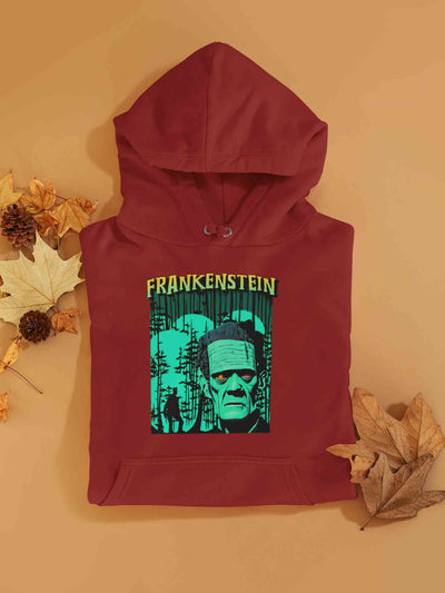 Horror Theme Frankenstein Hoodies for Women-FunkyTeesClub