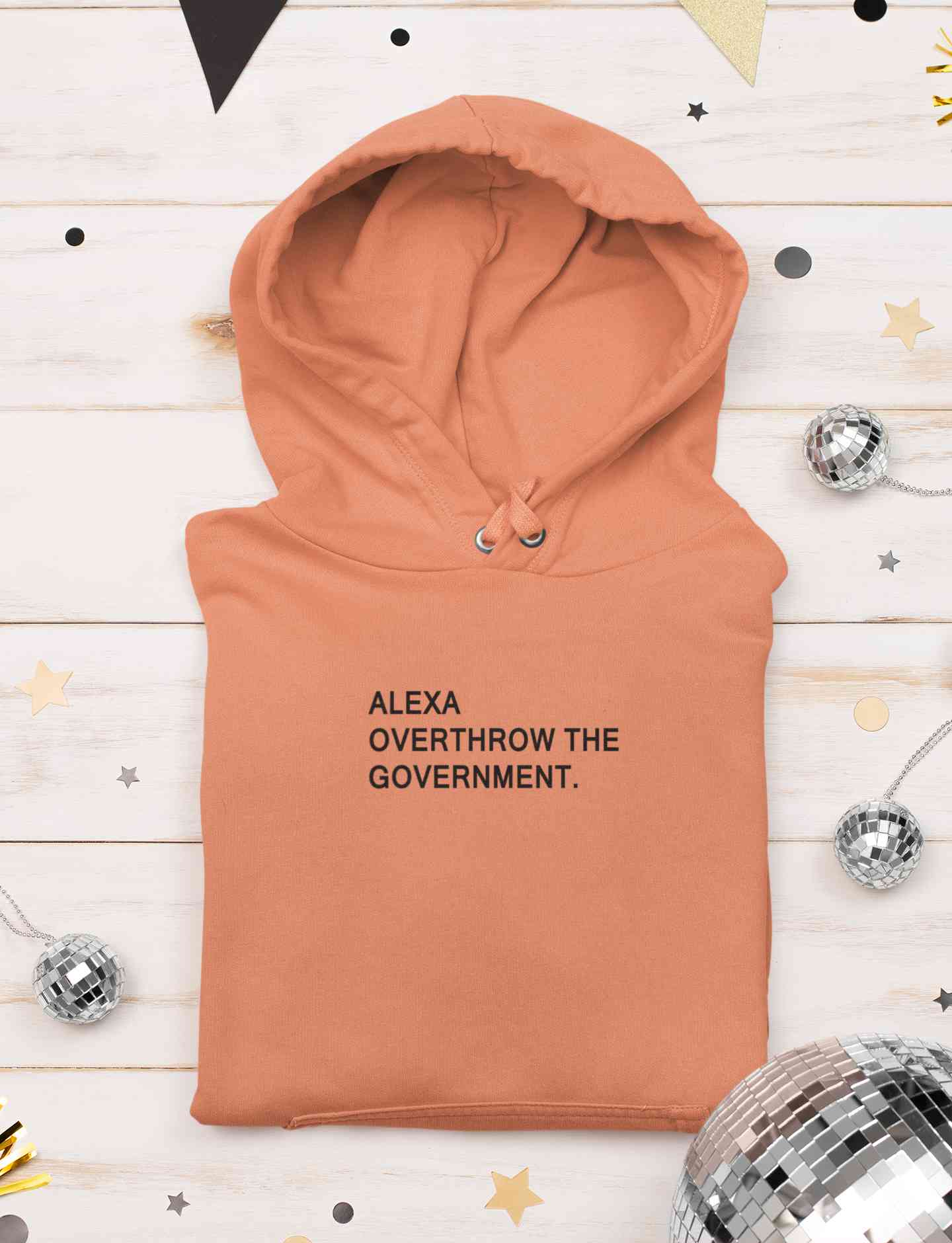 Alexa OverThroe The Government Hoodies for Women-FunkyTeesClub