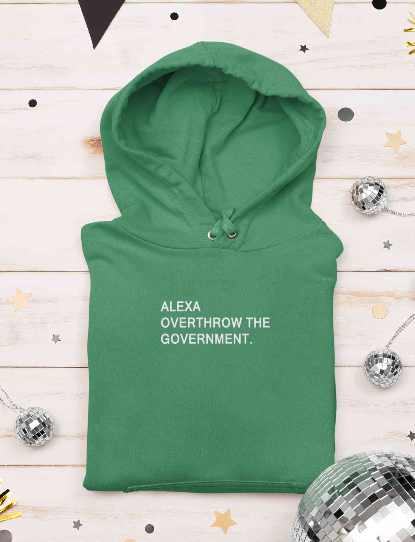 Alexa OverThroe The Government Hoodies for Women-FunkyTeesClub