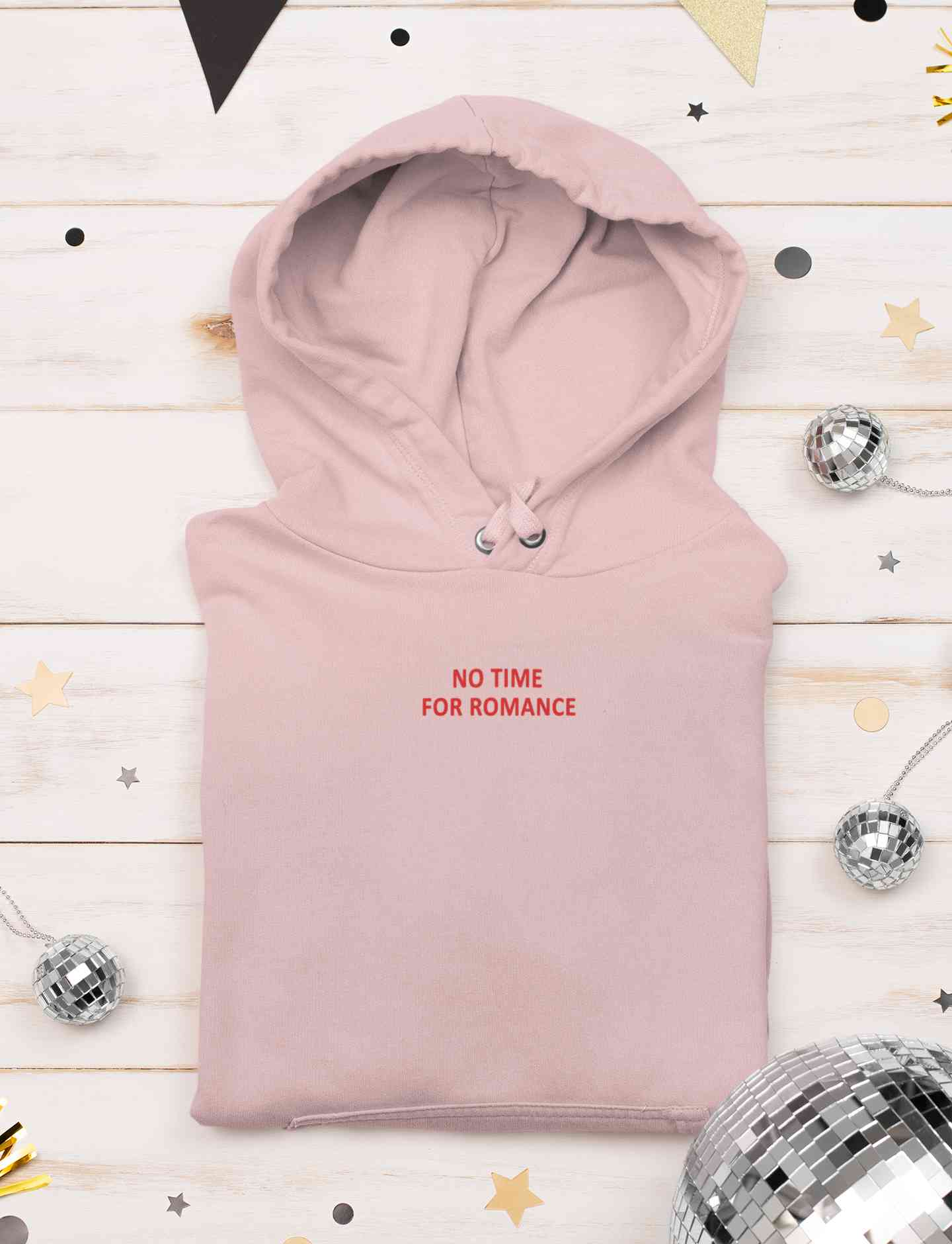 No Time For Romance Minimals Men Hoodies-FunkyTeesClub