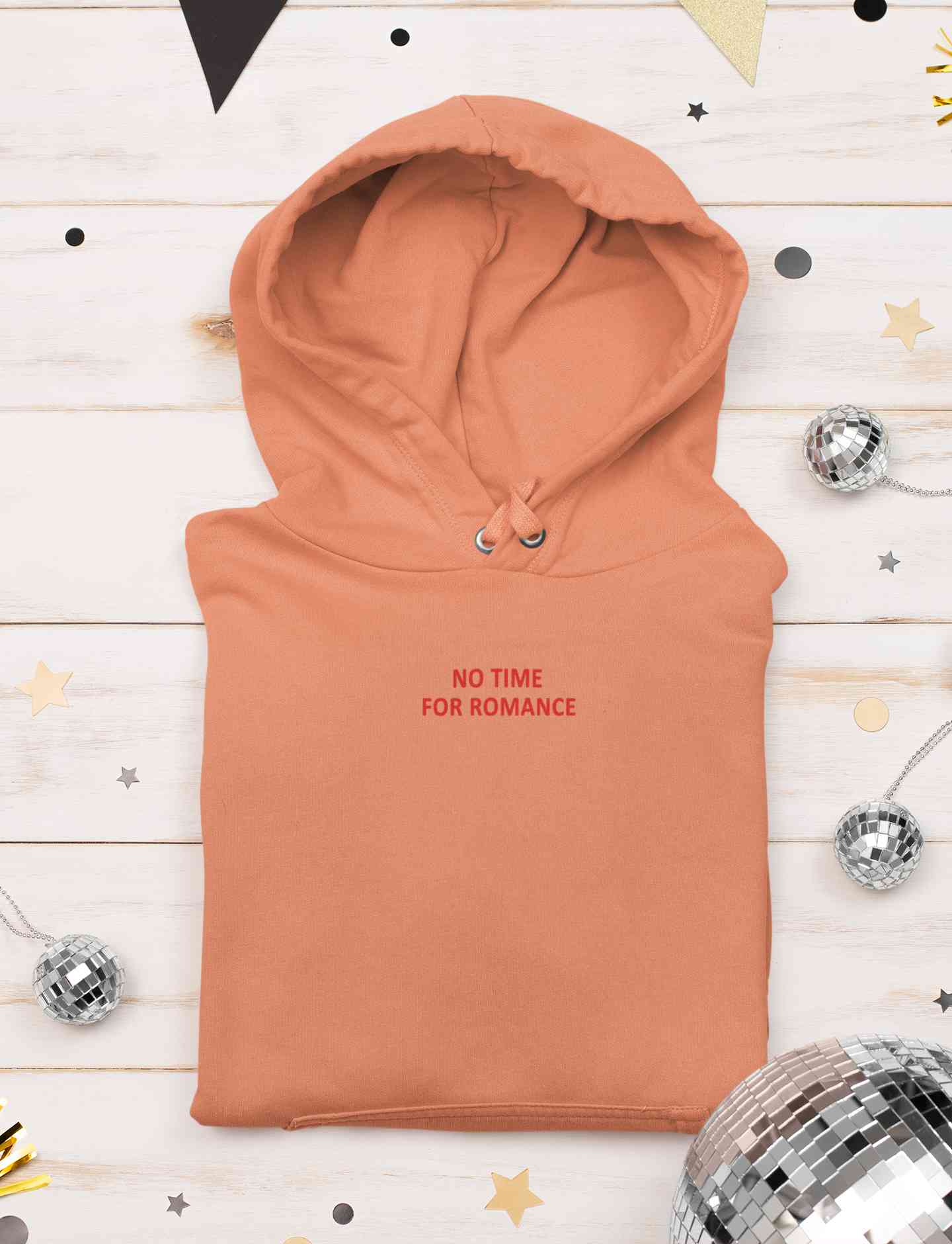 No Time For Romance Minimals Men Hoodies-FunkyTeesClub