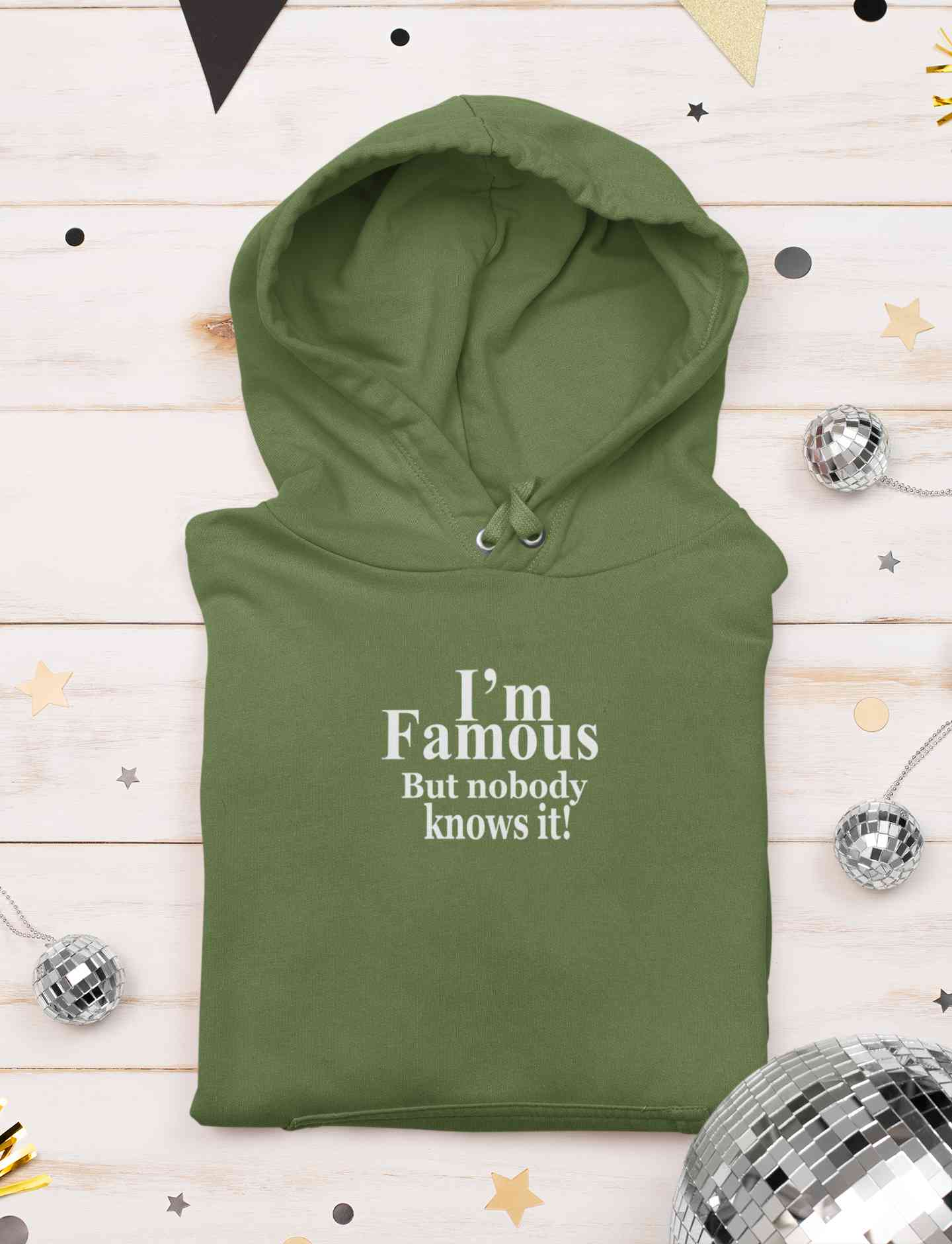 I Am Famous But Nobody Knows It Hoodies for Women-FunkyTeesClub