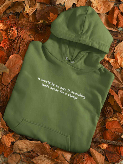 It Would Be So Nice Minimals Hoodies for Women-FunkyTeesClub