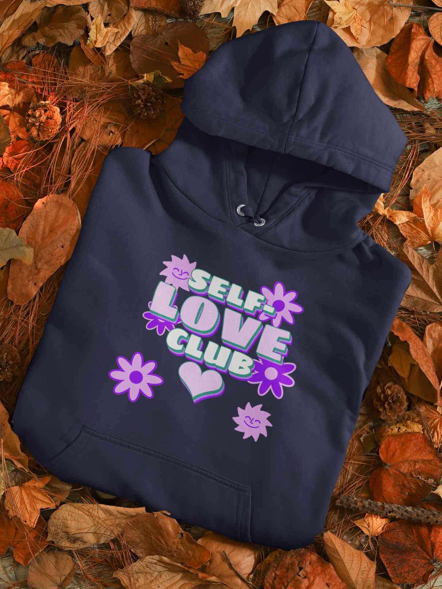 60s Inspired A Self Love Quote Hoodies for Women-FunkyTeesClub