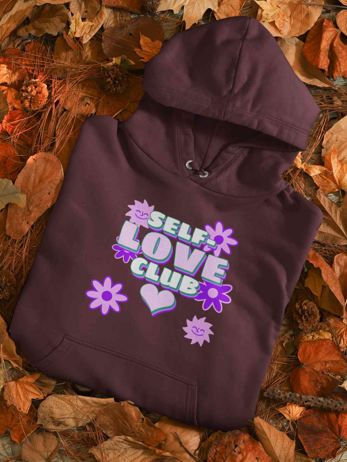 60s Inspired A Self Love Quote Hoodies for Women-FunkyTeesClub