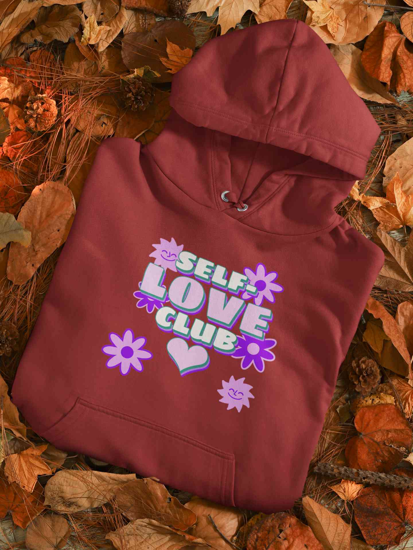 60s Inspired A Self Love Quote Hoodies for Women-FunkyTeesClub