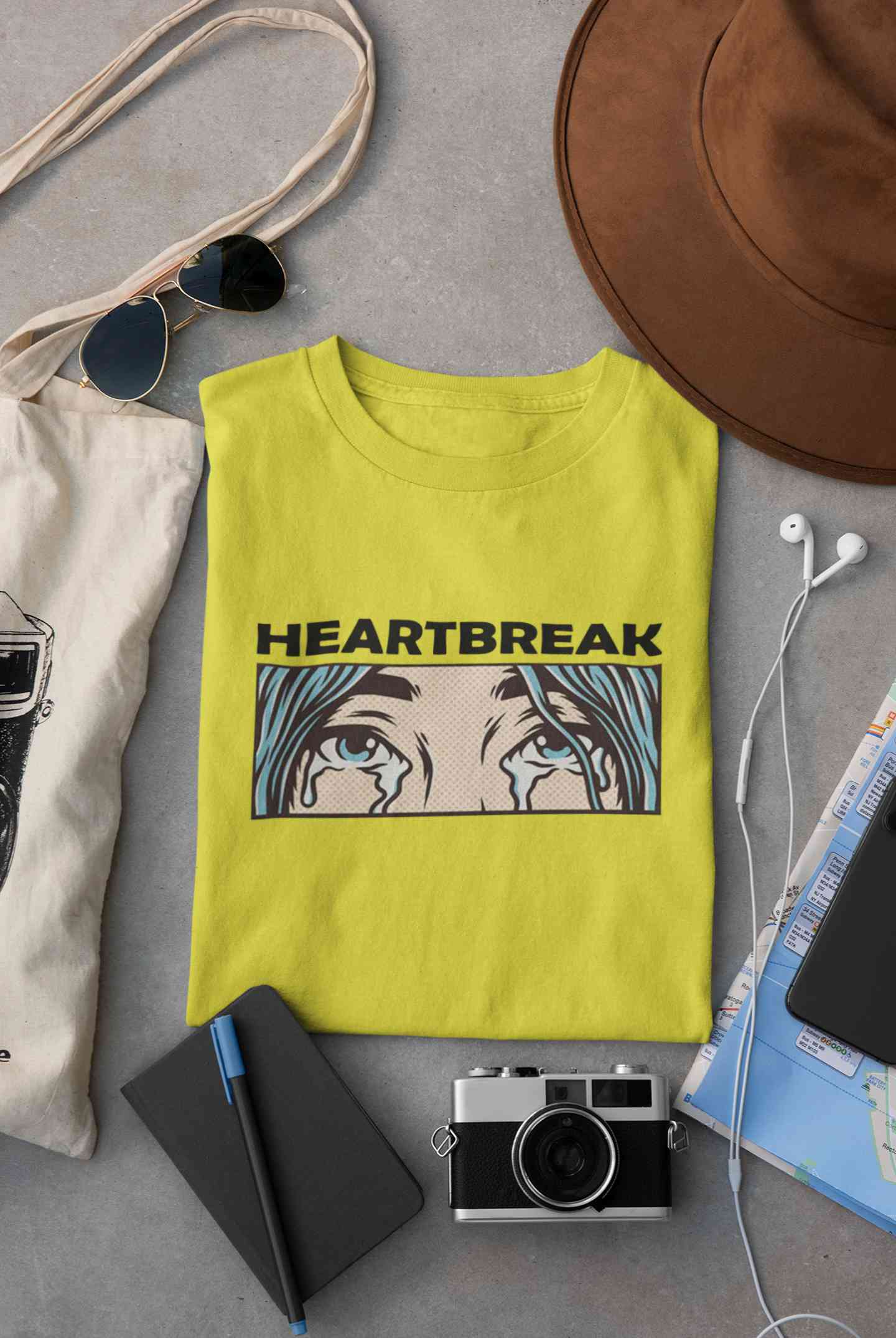 Eyes Shedding Tears Sad Broken Hearted Women Half Sleeves T-shirt- FunkyTeesClub