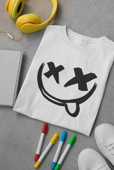 Cartoon Graphic Mens Half Sleeves T-shirt- FunkyTeesClub