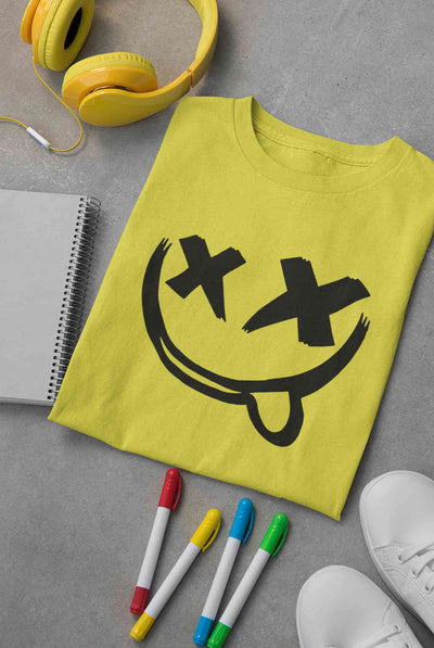 Cartoon Graphic Mens Half Sleeves T-shirt- FunkyTeesClub