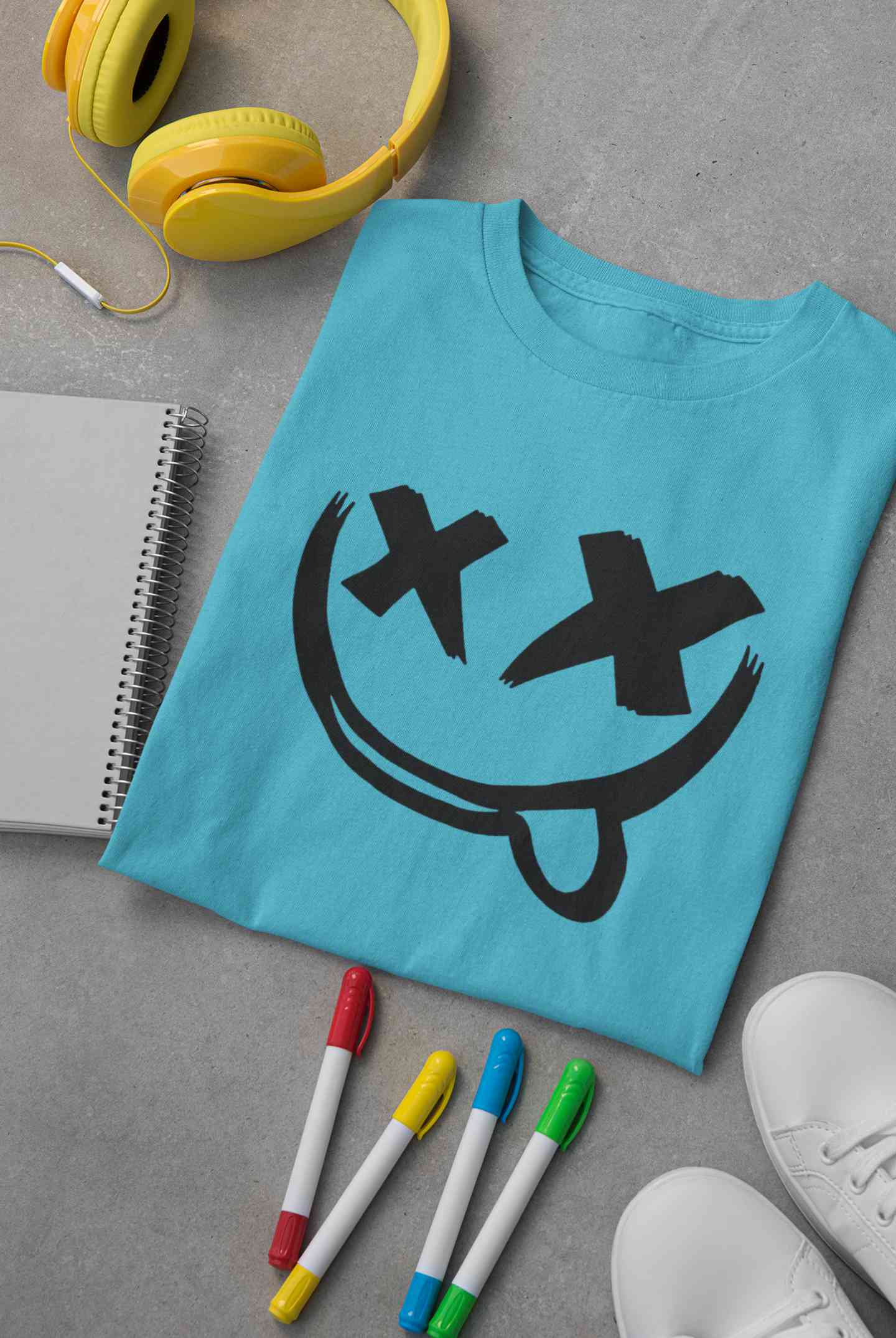 Cartoon Graphic Mens Half Sleeves T-shirt- FunkyTeesClub