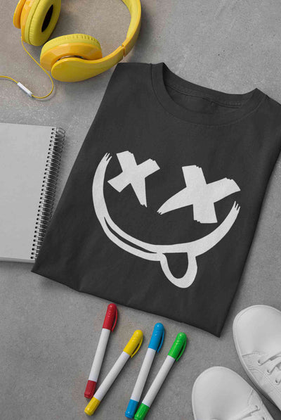 Cartoon Graphic Mens Half Sleeves T-shirt- FunkyTeesClub