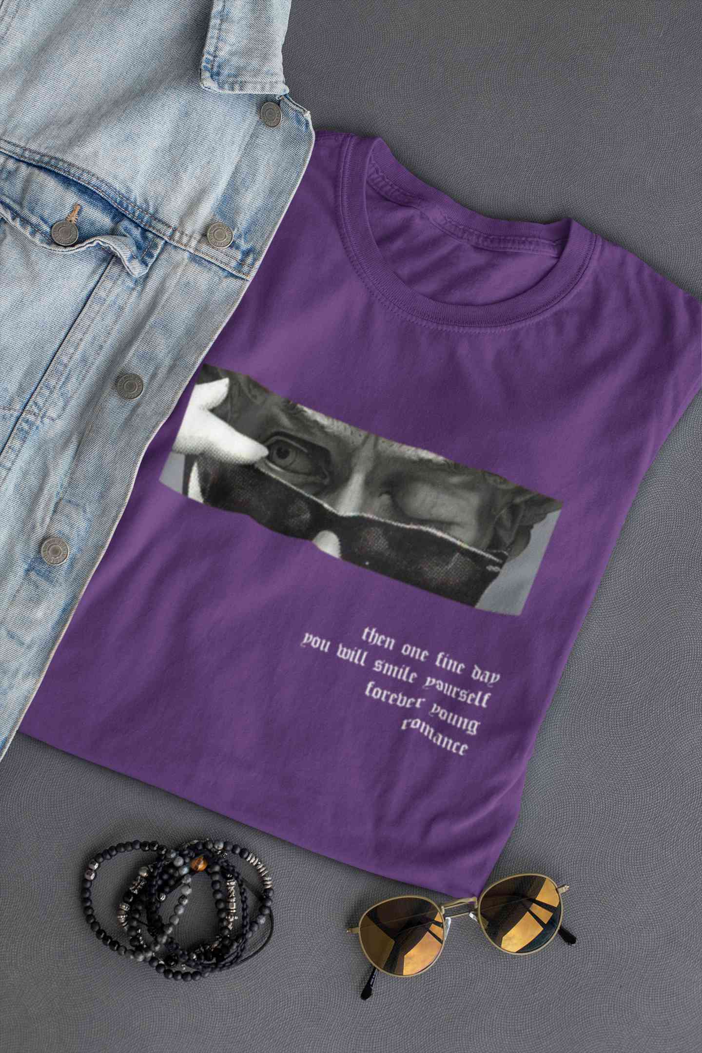 Forever Young Slogan Women Half Sleeves T-shirt- FunkyTeesClub