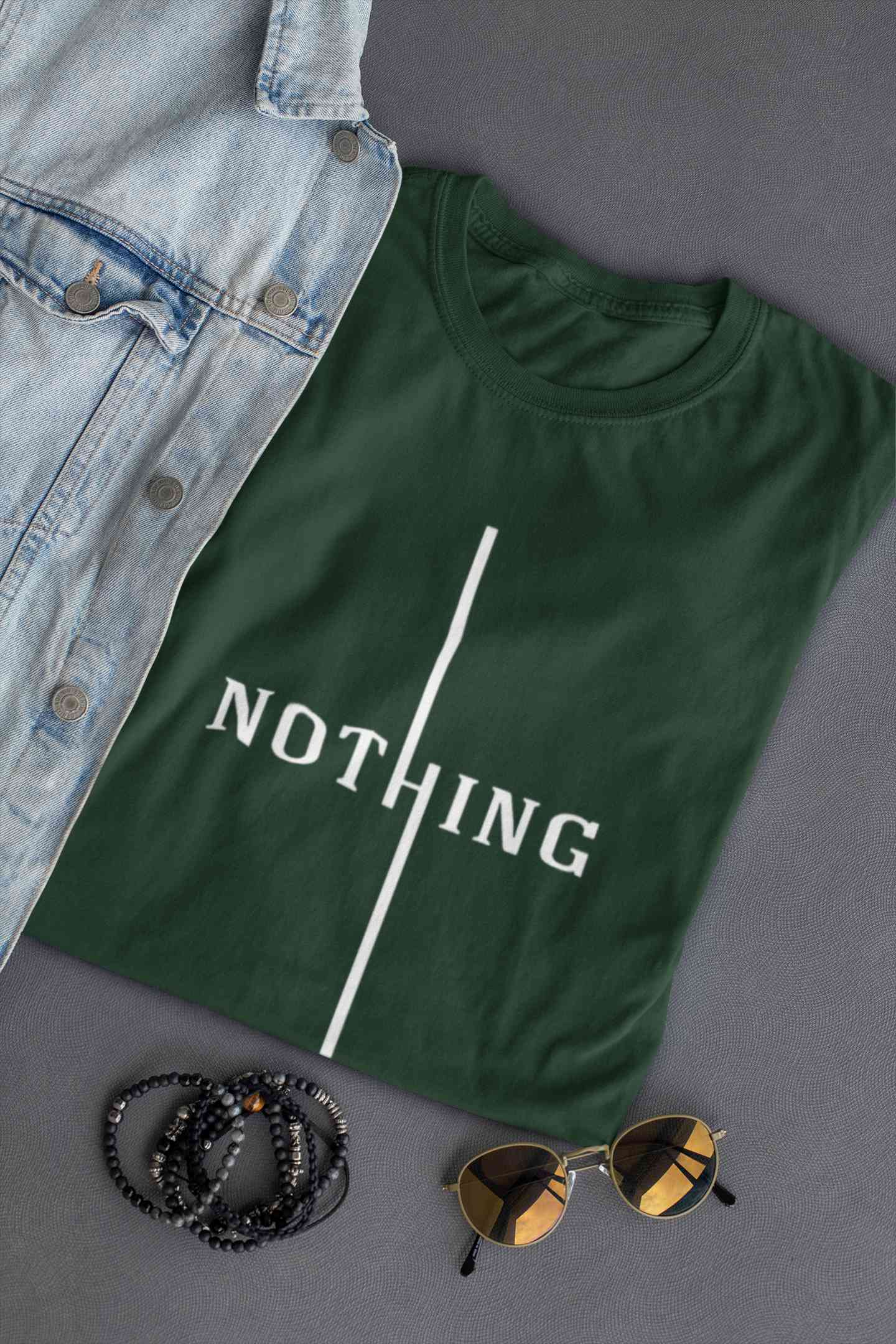 Nothing Women Half Sleeves T-shirt- FunkyTeesClub
