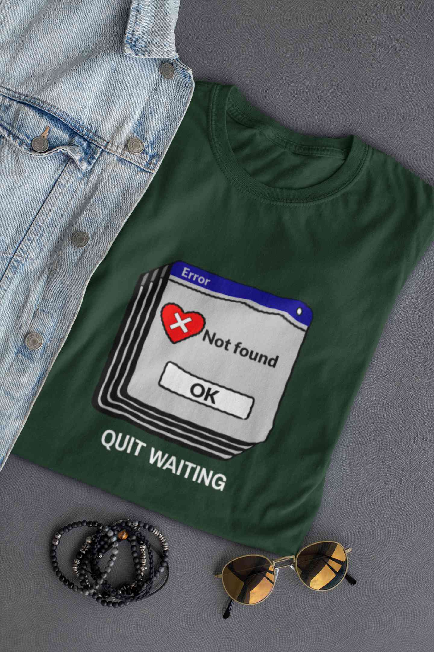 Quit Waiting Mens Half Sleeves T-shirt- FunkyTeesClub
