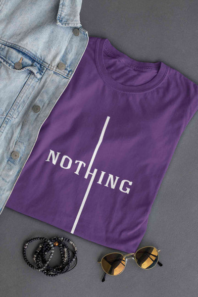 Nothing Mens Half Sleeves T-shirt- FunkyTeesClub