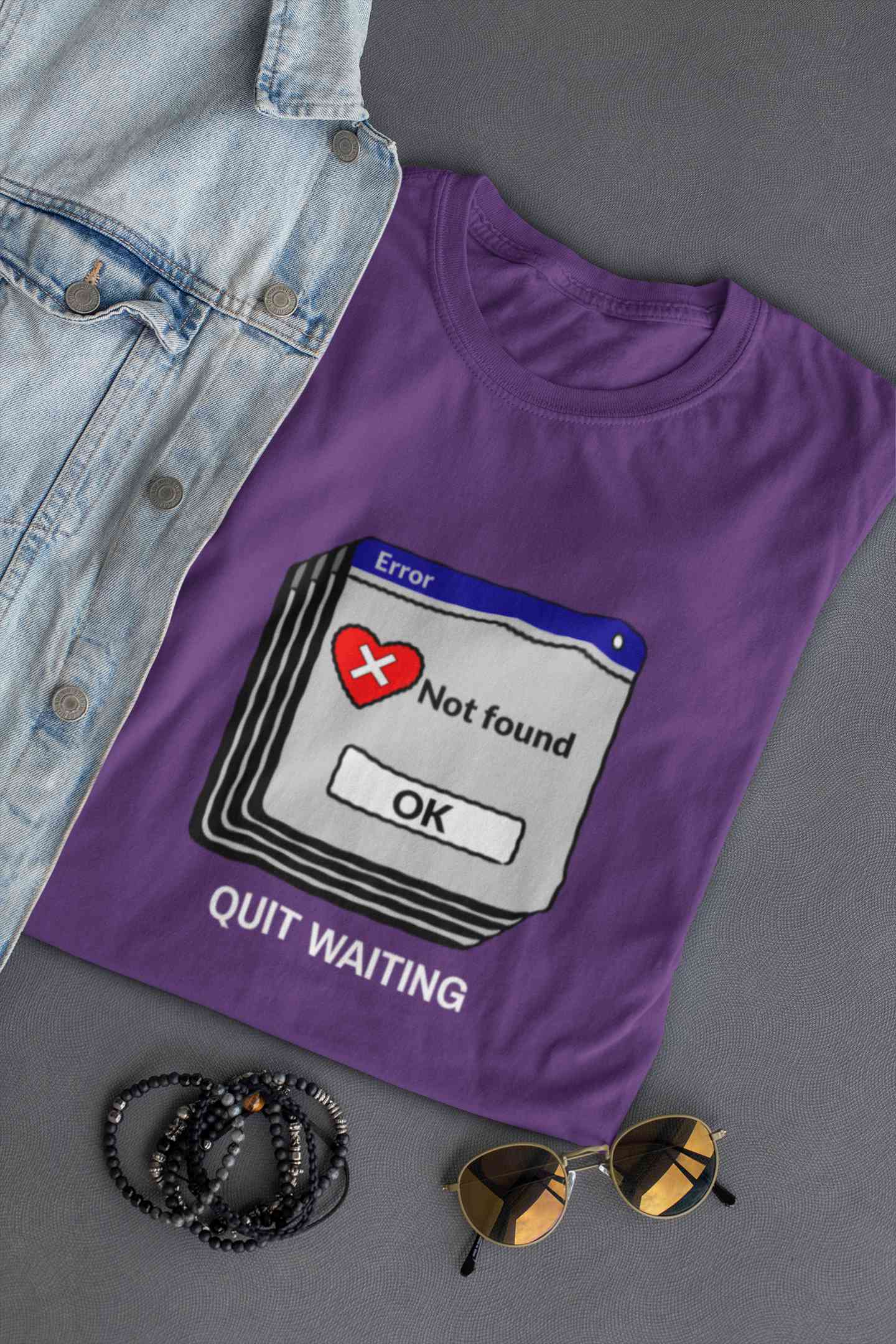 Quit Waiting Mens Half Sleeves T-shirt- FunkyTeesClub