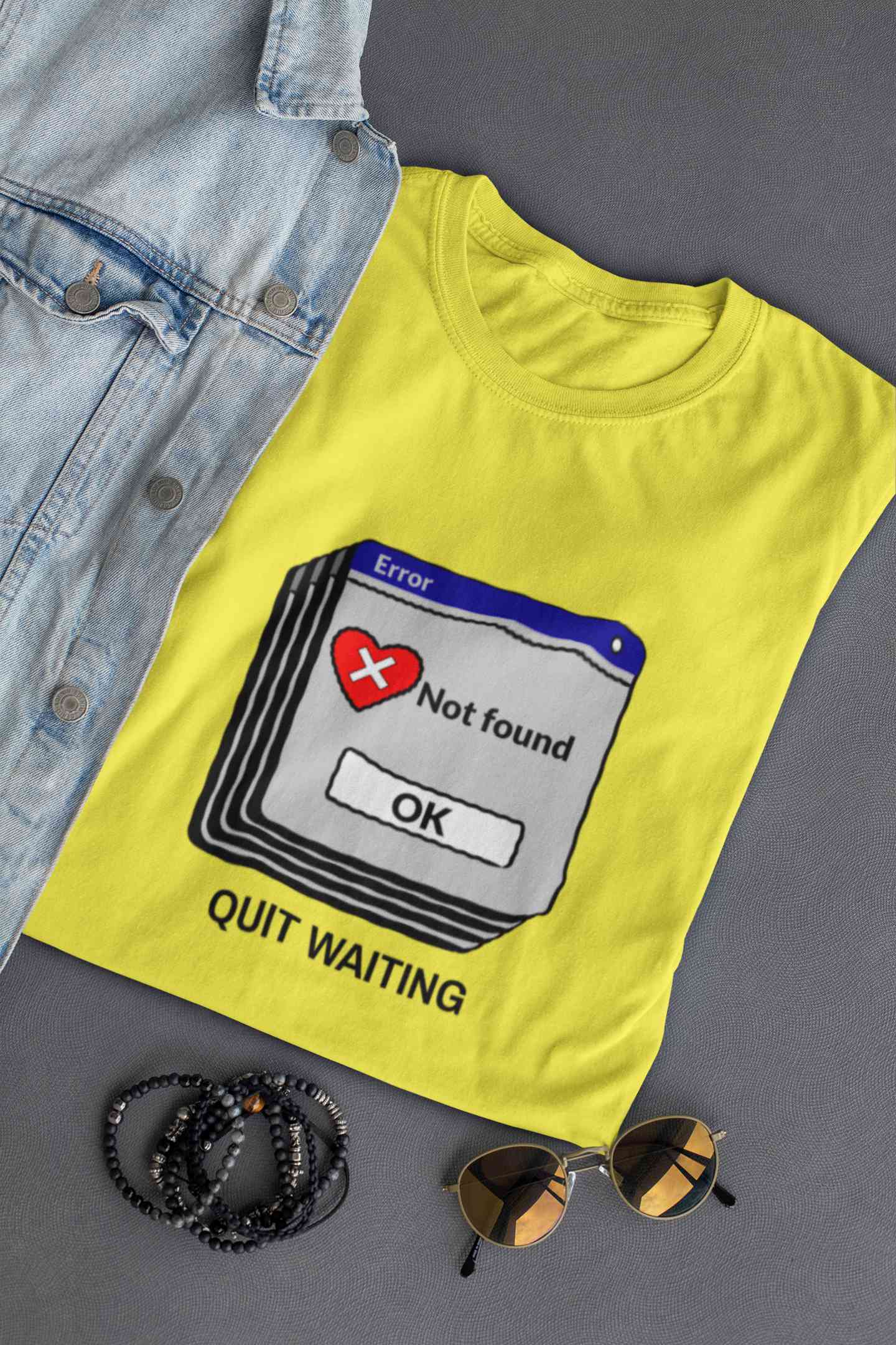 Quit Waiting Mens Half Sleeves T-shirt- FunkyTeesClub