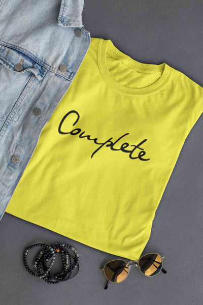 Complete Women Half Sleeves T-shirt- FunkyTeesClub