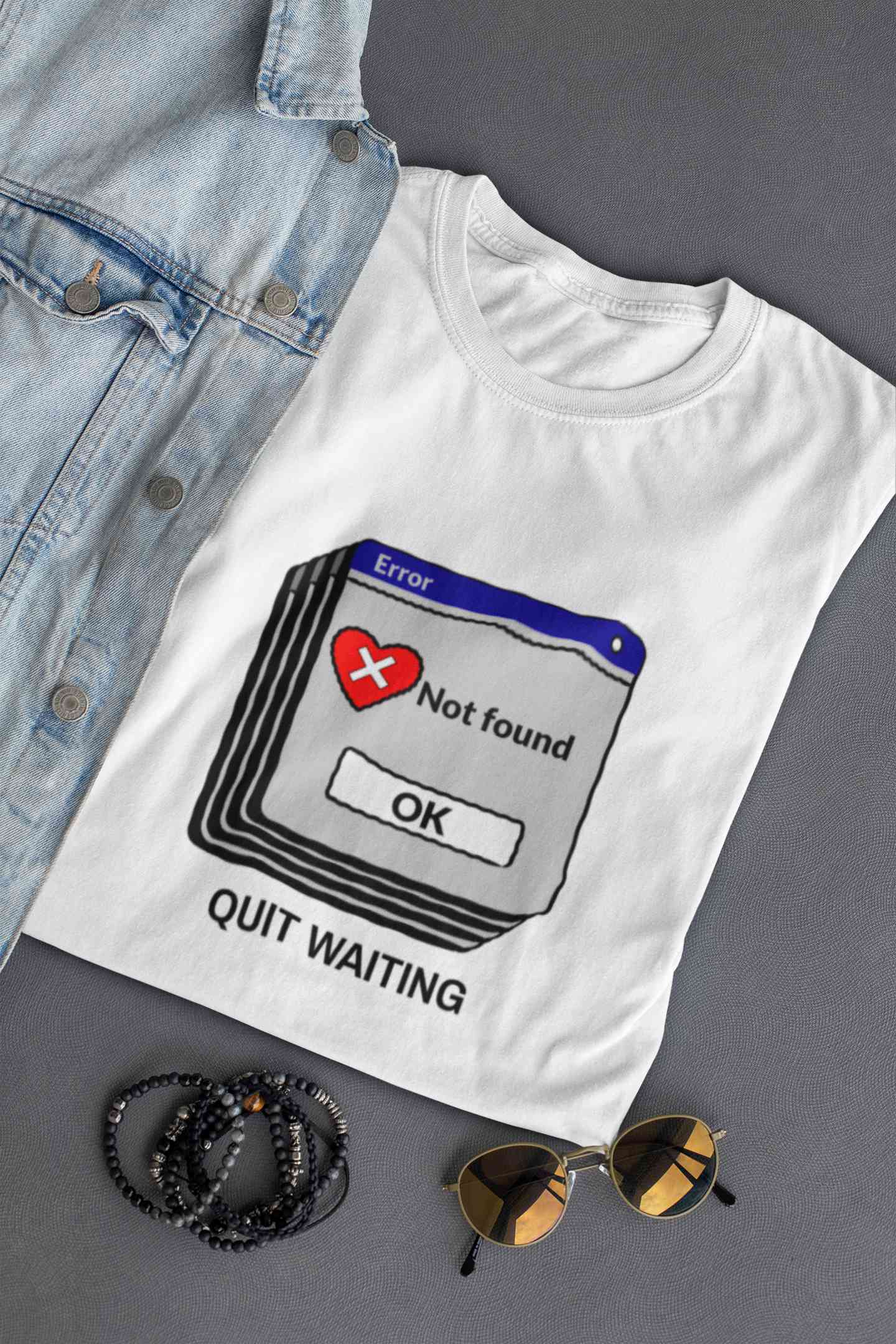 Quit Waiting Mens Half Sleeves T-shirt- FunkyTeesClub
