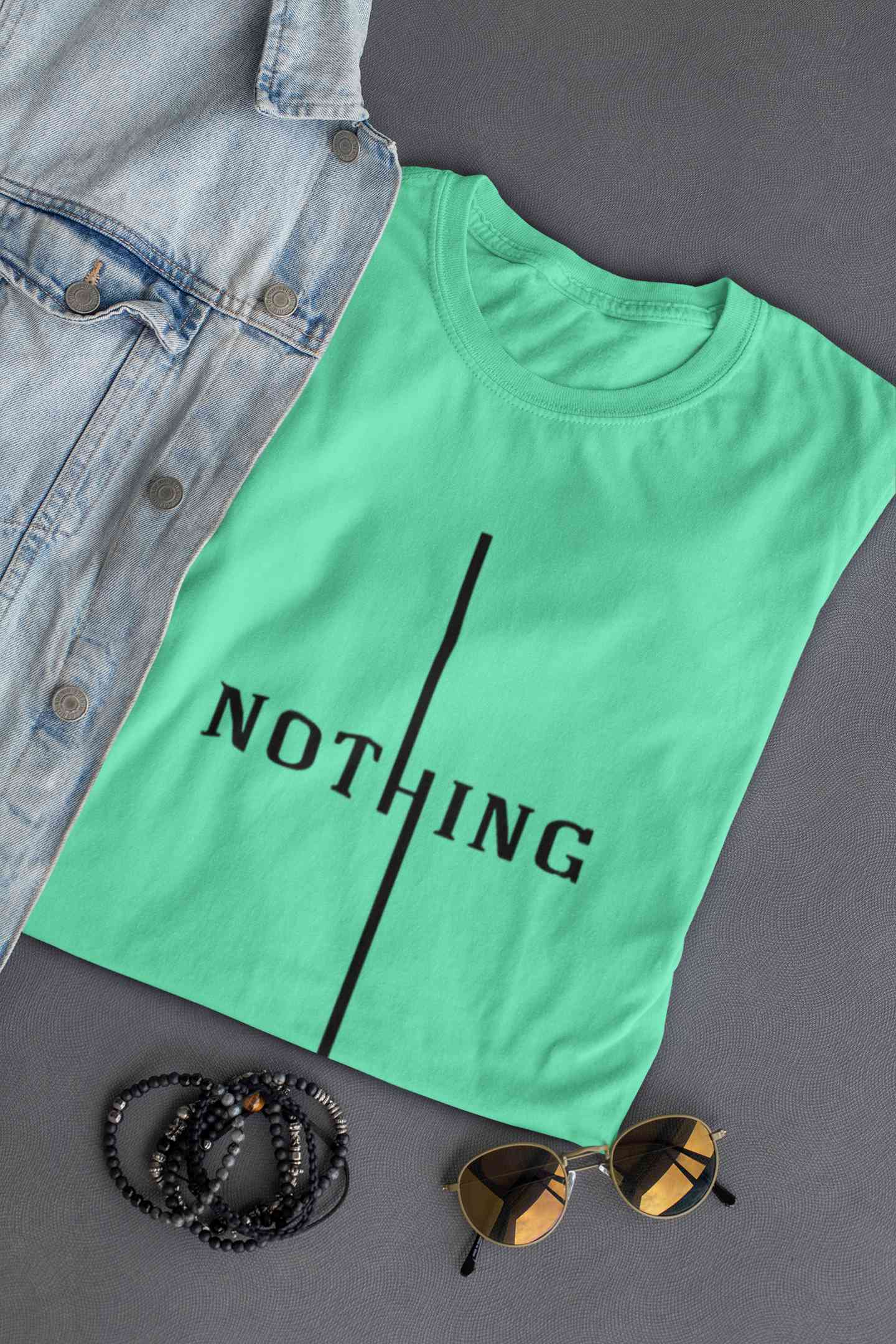 Nothing Women Half Sleeves T-shirt- FunkyTeesClub