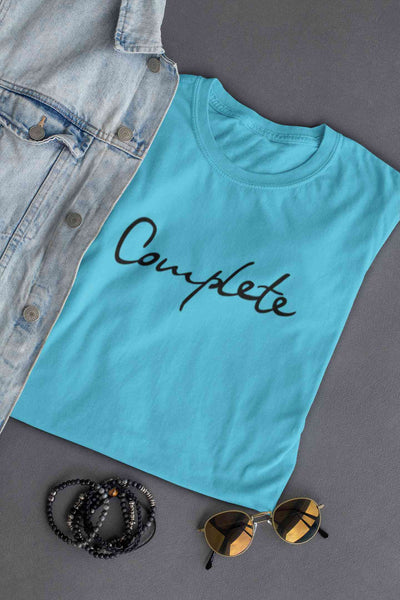 Complete Women Half Sleeves T-shirt- FunkyTeesClub