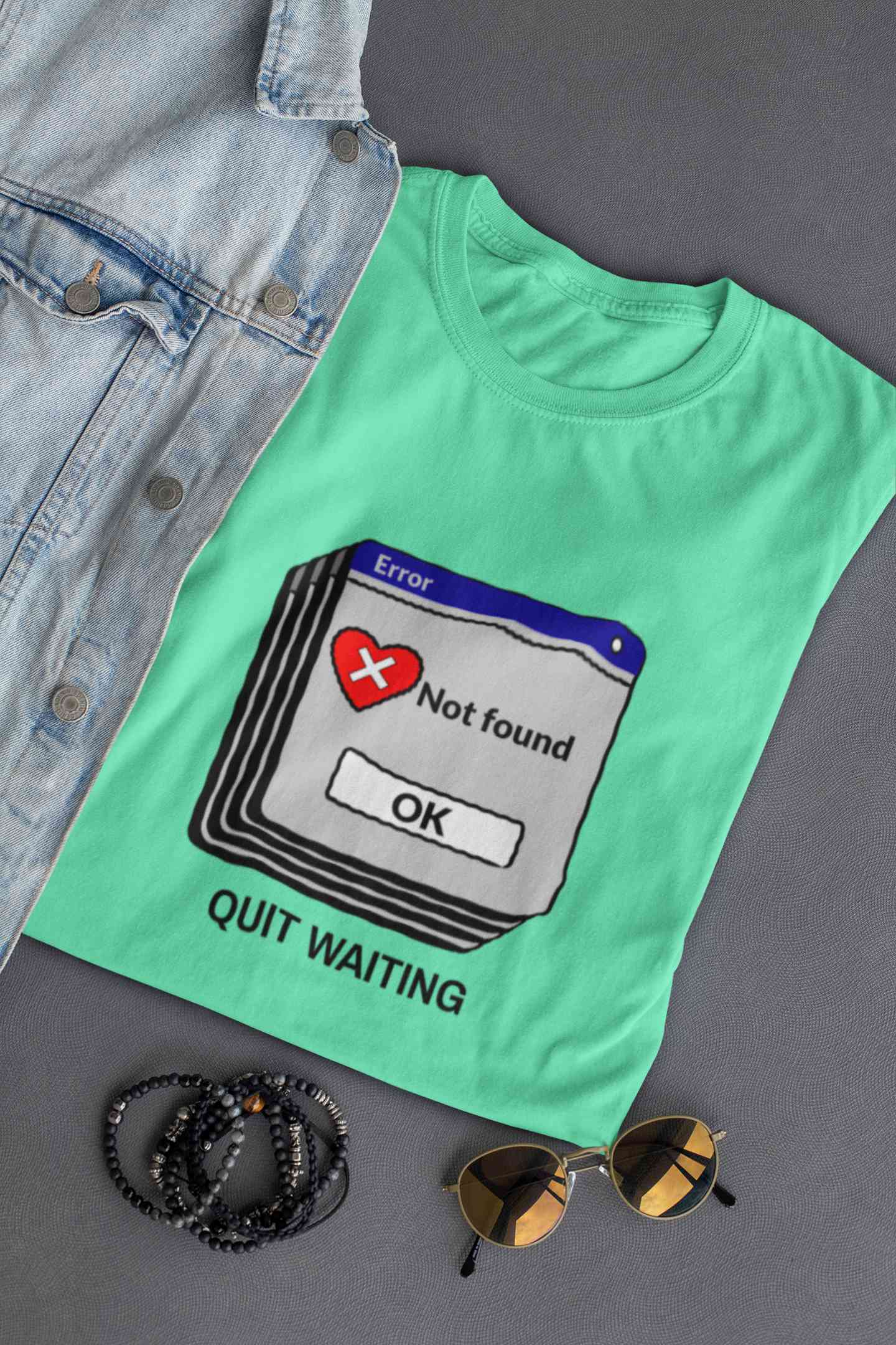 Quit Waiting Mens Half Sleeves T-shirt- FunkyTeesClub