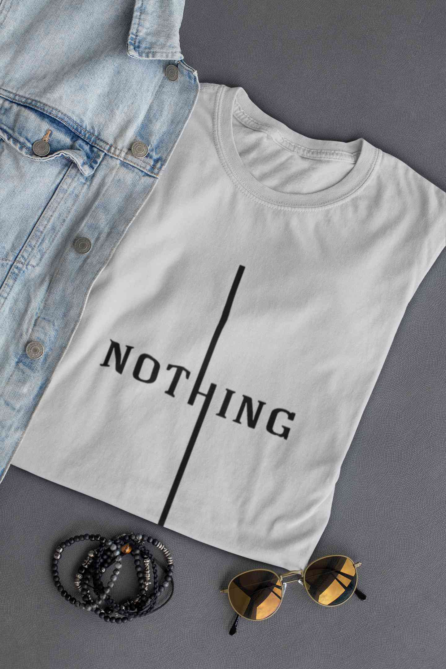 Nothing Women Half Sleeves T-shirt- FunkyTeesClub