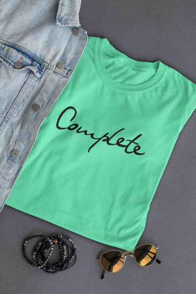 Complete Women Half Sleeves T-shirt- FunkyTeesClub