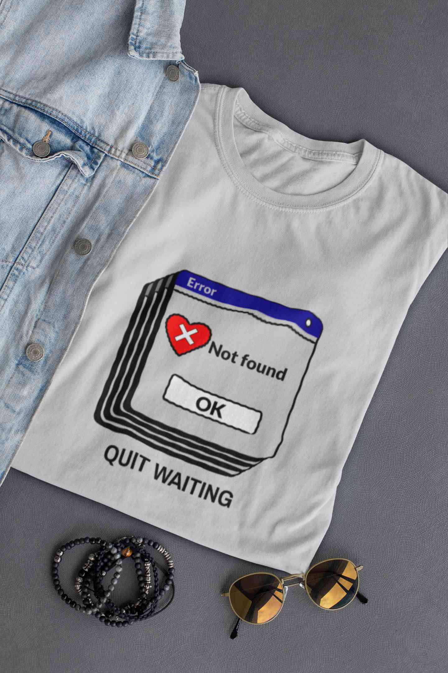 Quit Waiting Mens Half Sleeves T-shirt- FunkyTeesClub
