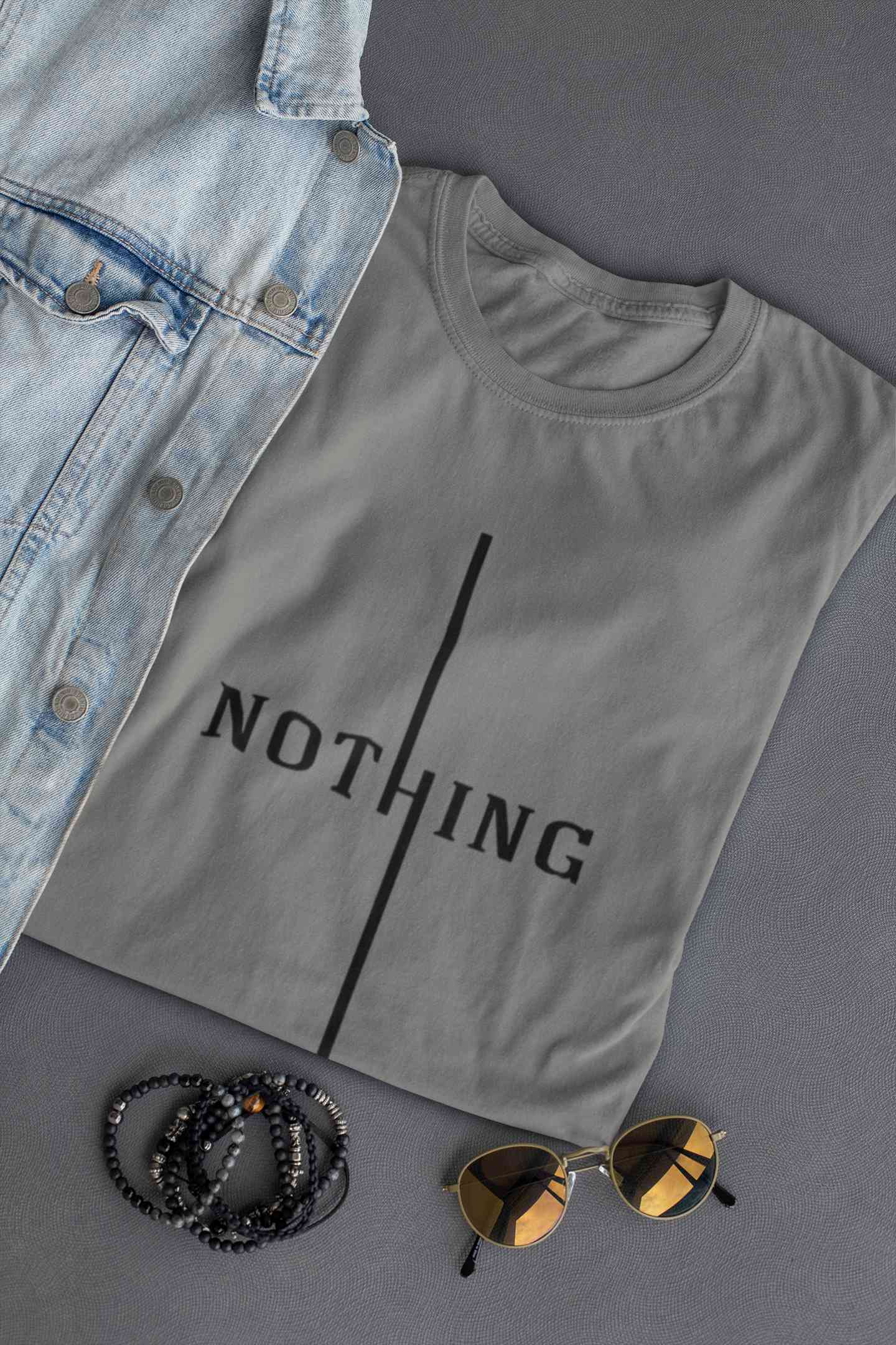 Nothing Women Half Sleeves T-shirt- FunkyTeesClub