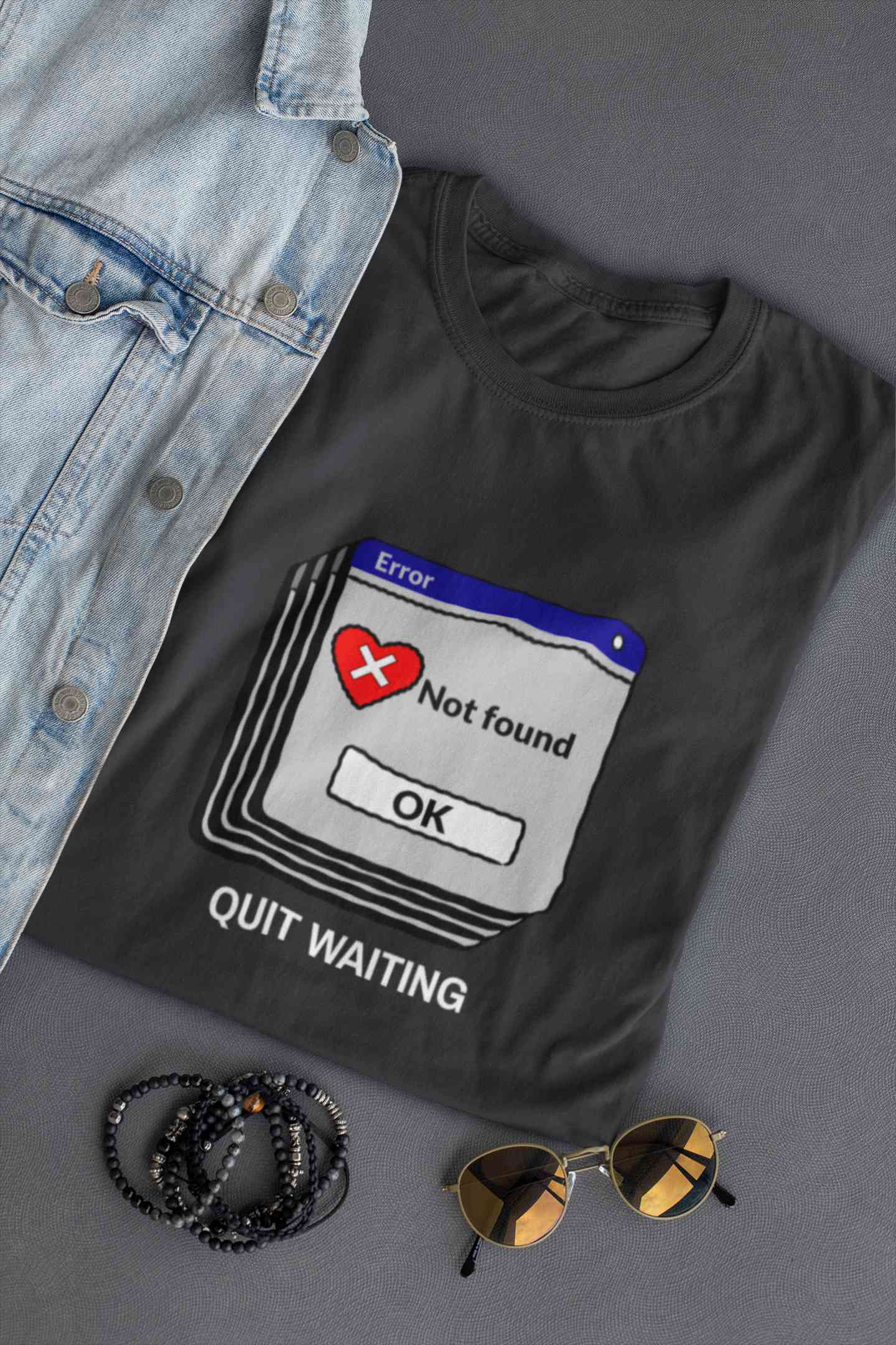 Quit Waiting Mens Half Sleeves T-shirt- FunkyTeesClub