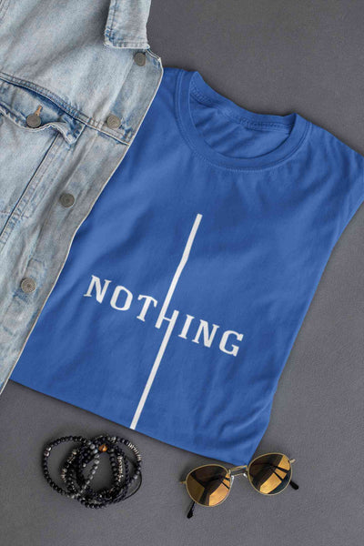 Nothing Mens Half Sleeves T-shirt- FunkyTeesClub