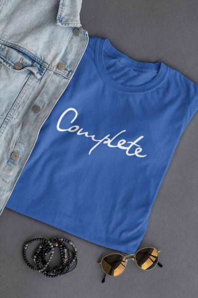 Complete Women Half Sleeves T-shirt- FunkyTeesClub