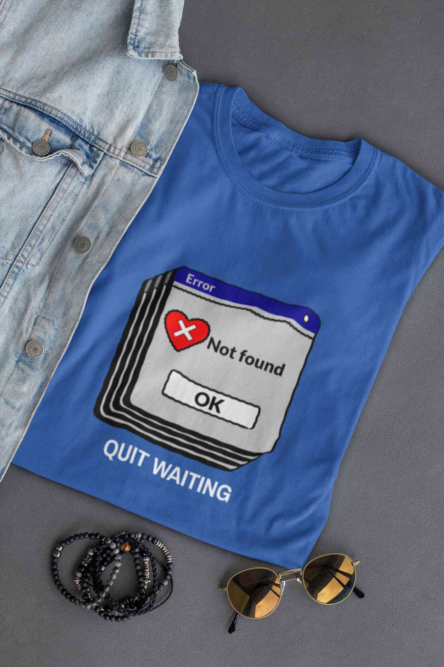 Quit Waiting Mens Half Sleeves T-shirt- FunkyTeesClub
