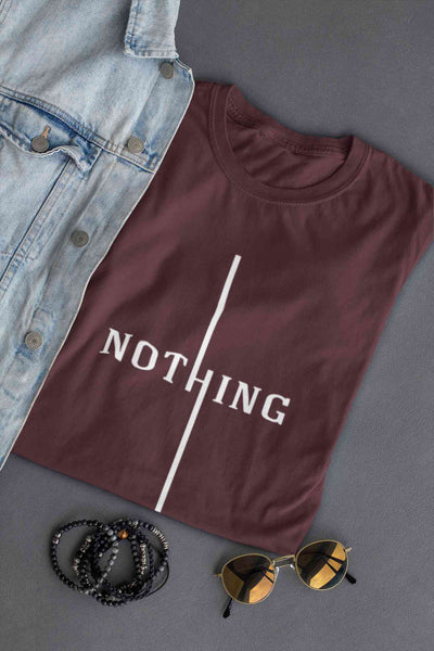 Nothing Mens Half Sleeves T-shirt- FunkyTeesClub