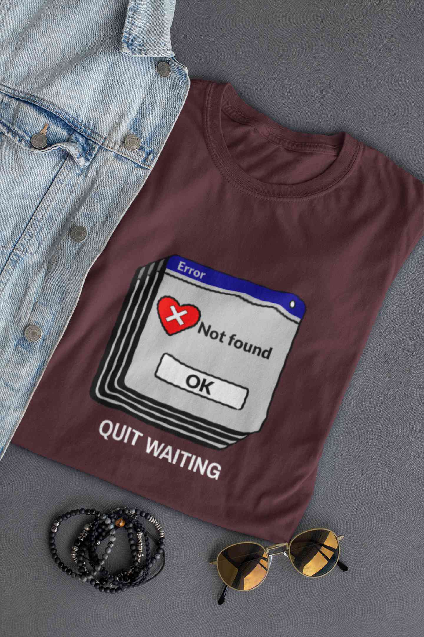 Quit Waiting Mens Half Sleeves T-shirt- FunkyTeesClub