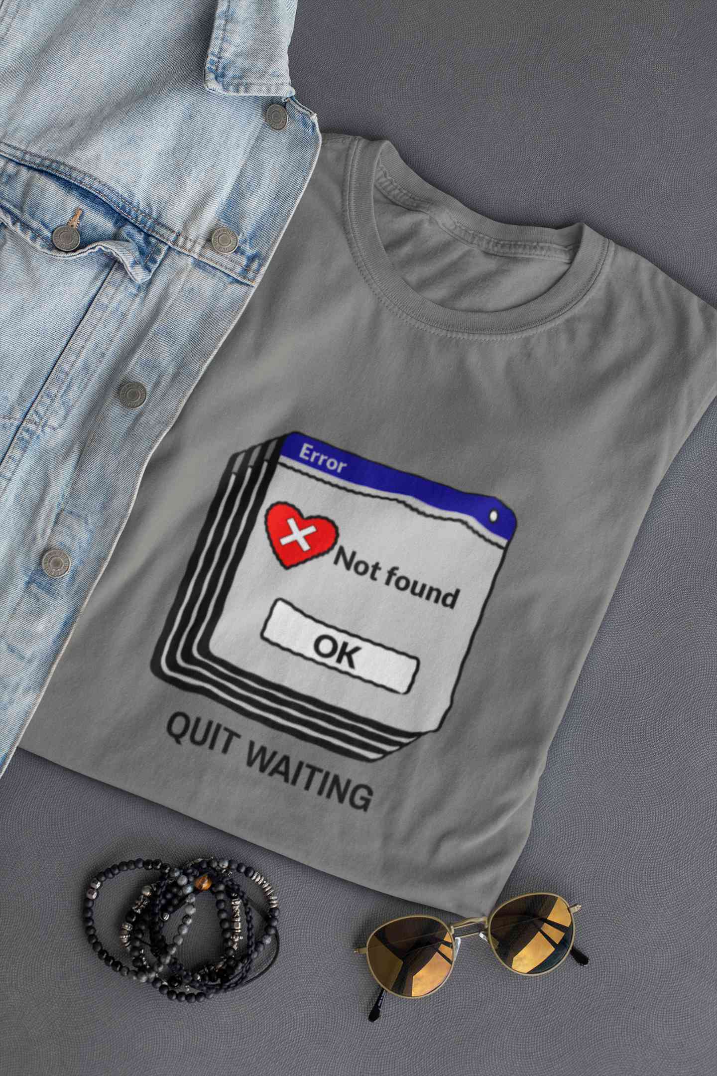 Quit Waiting Mens Half Sleeves T-shirt- FunkyTeesClub