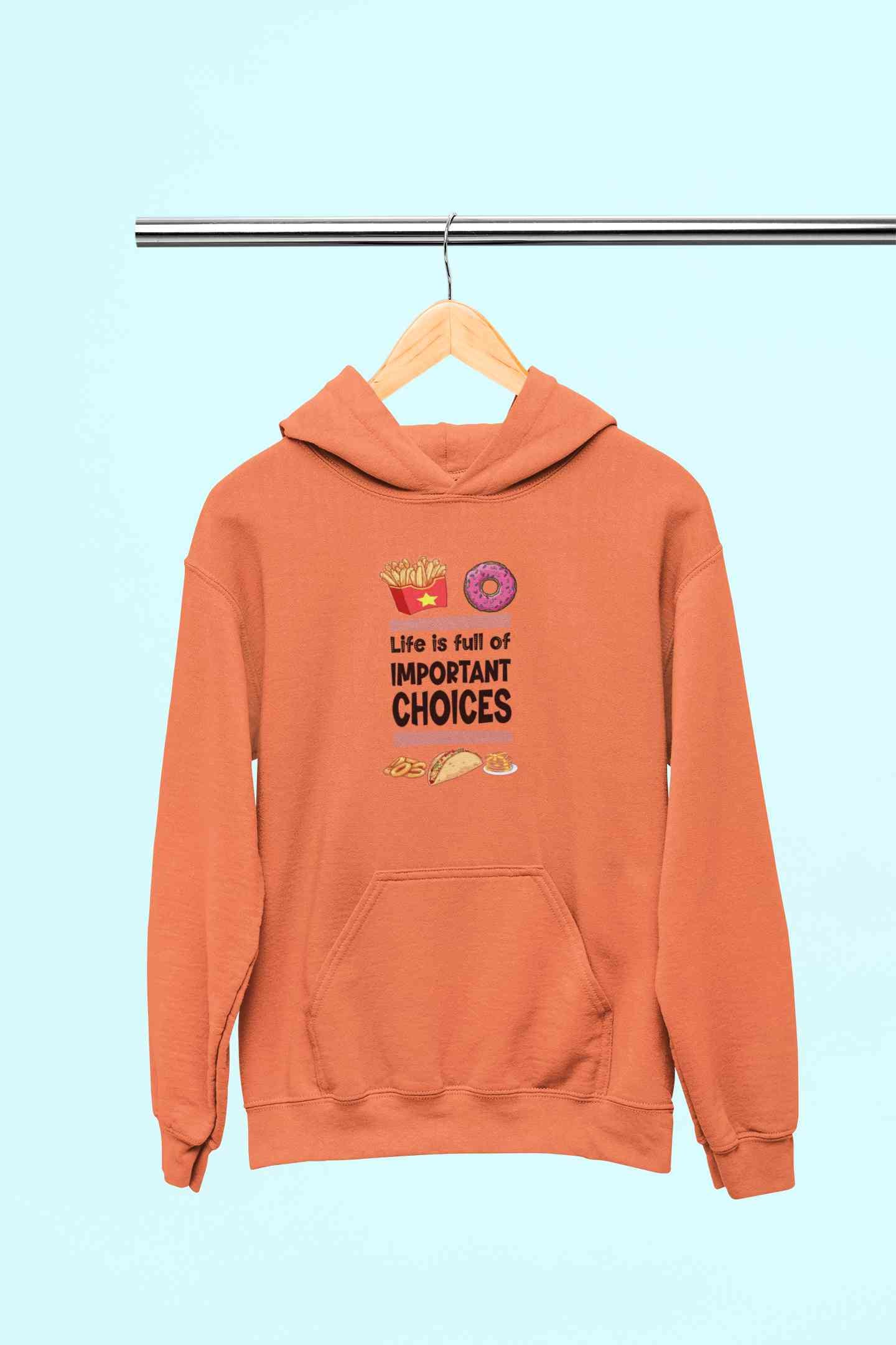 Sweet Choices Quotes Hoodies for Women-FunkyTeesClub