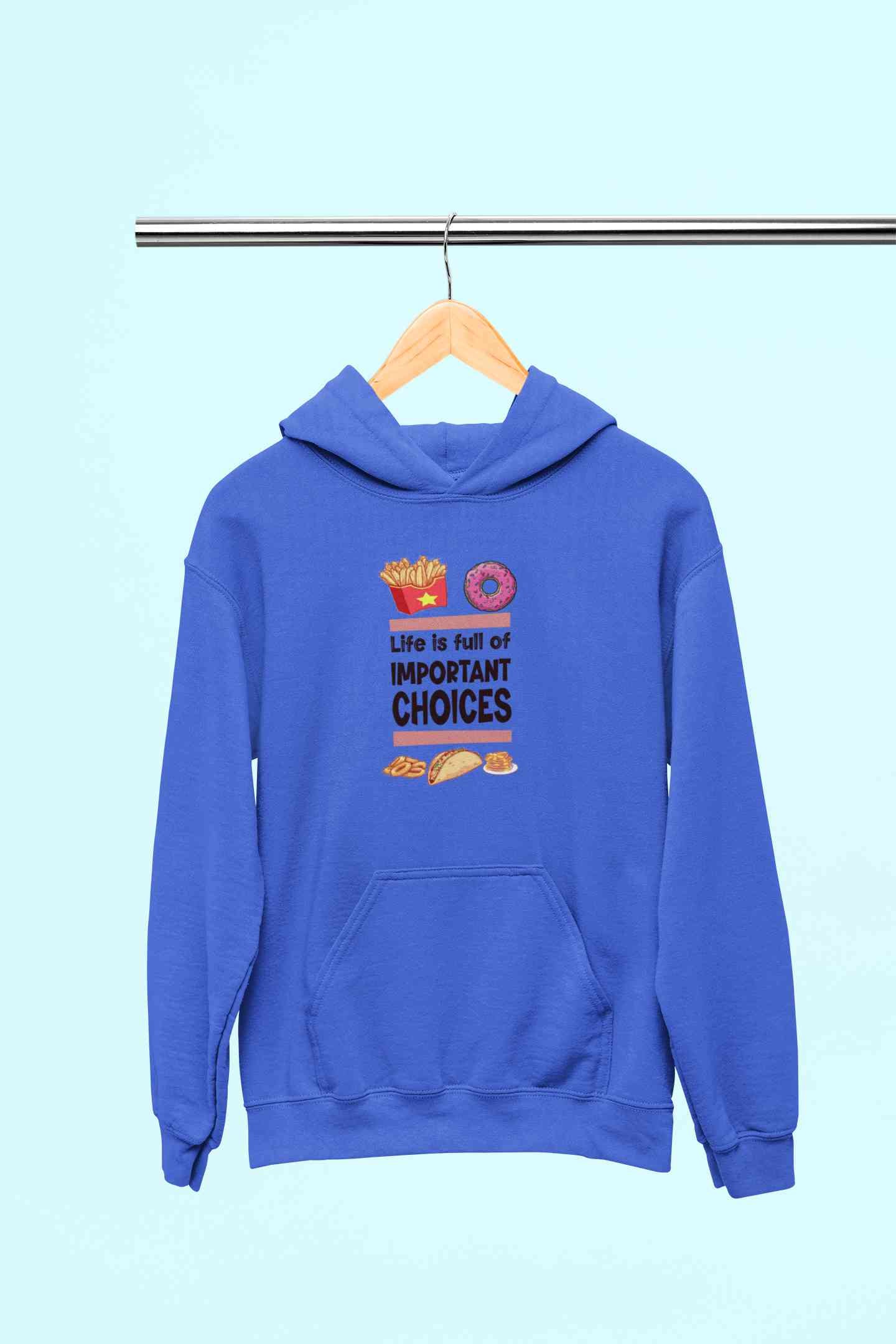 Sweet Choices Quotes Hoodies for Women-FunkyTeesClub