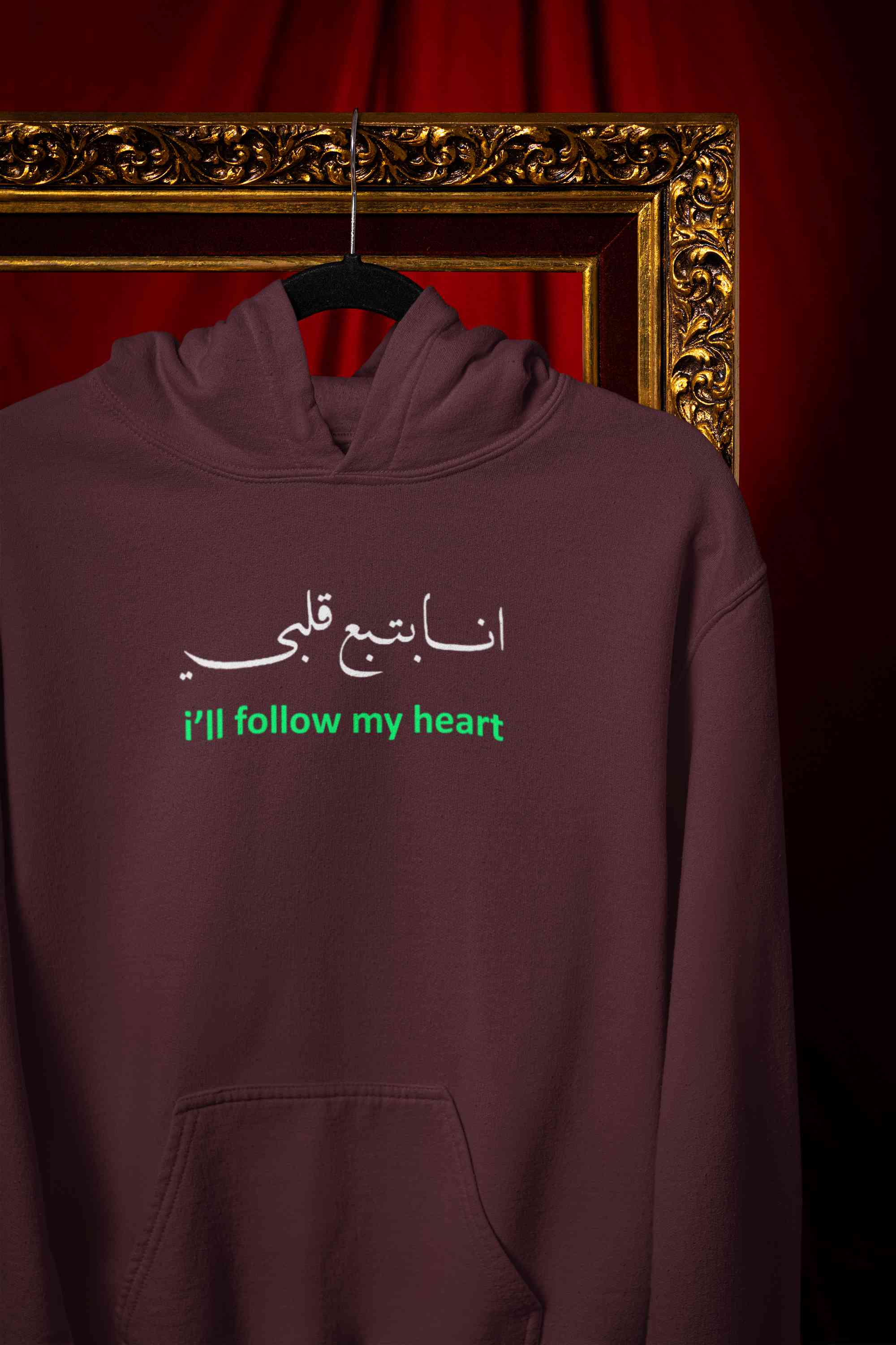 I Will Follow My Heart Hoodies for Women-FunkyTeesClub