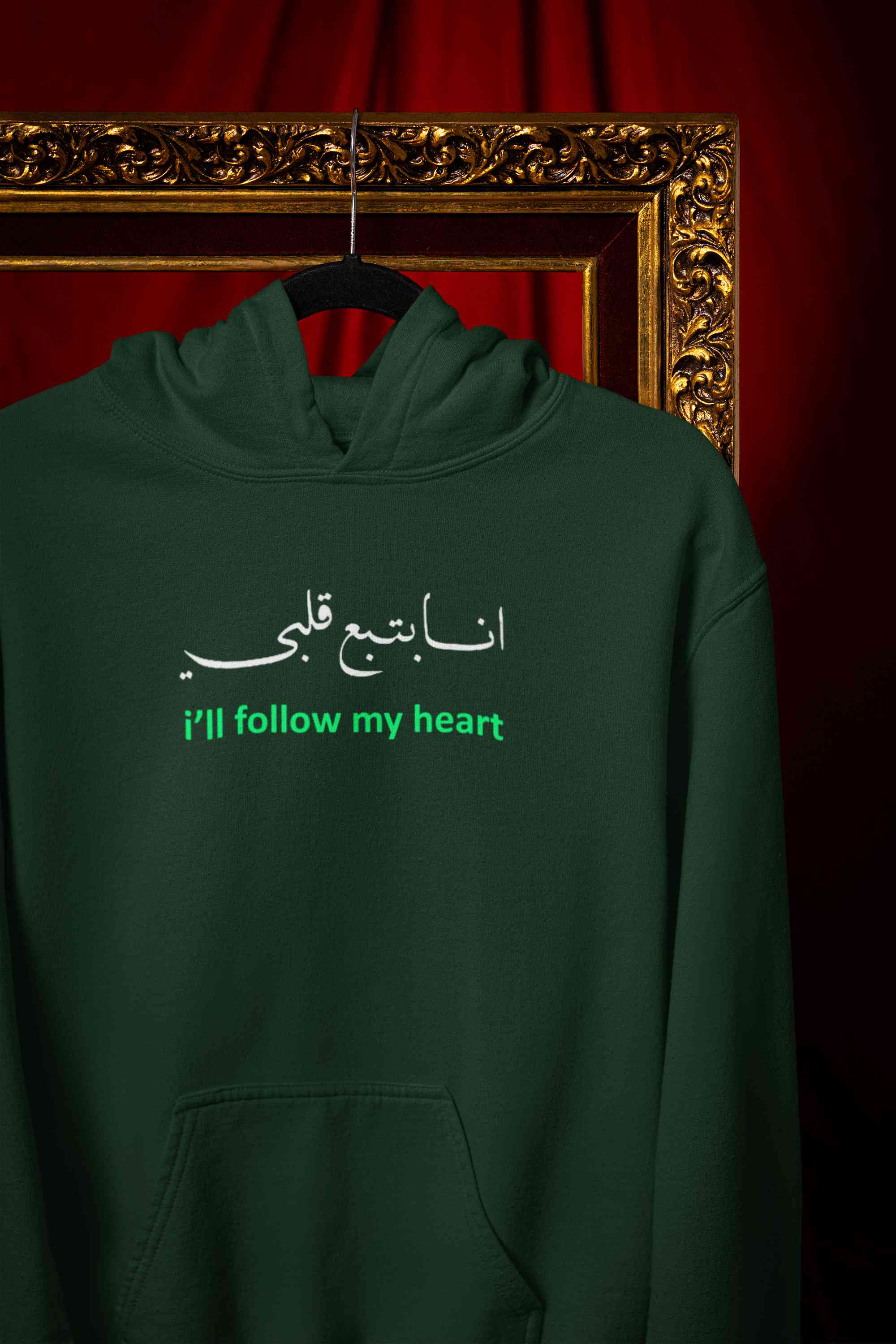 I Will Follow My Heart Hoodies for Women-FunkyTeesClub