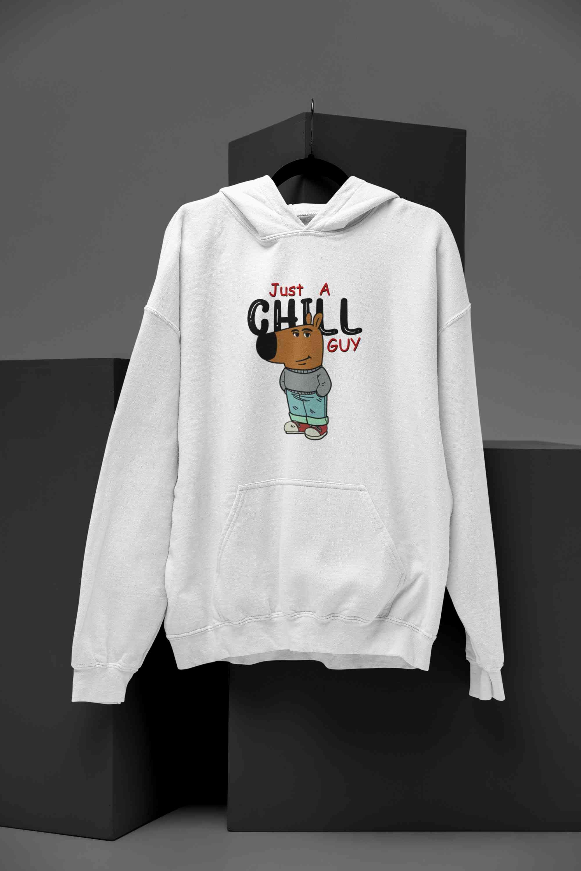 Just A Chill Guy Hoodies for Women-FunkyTeesClub