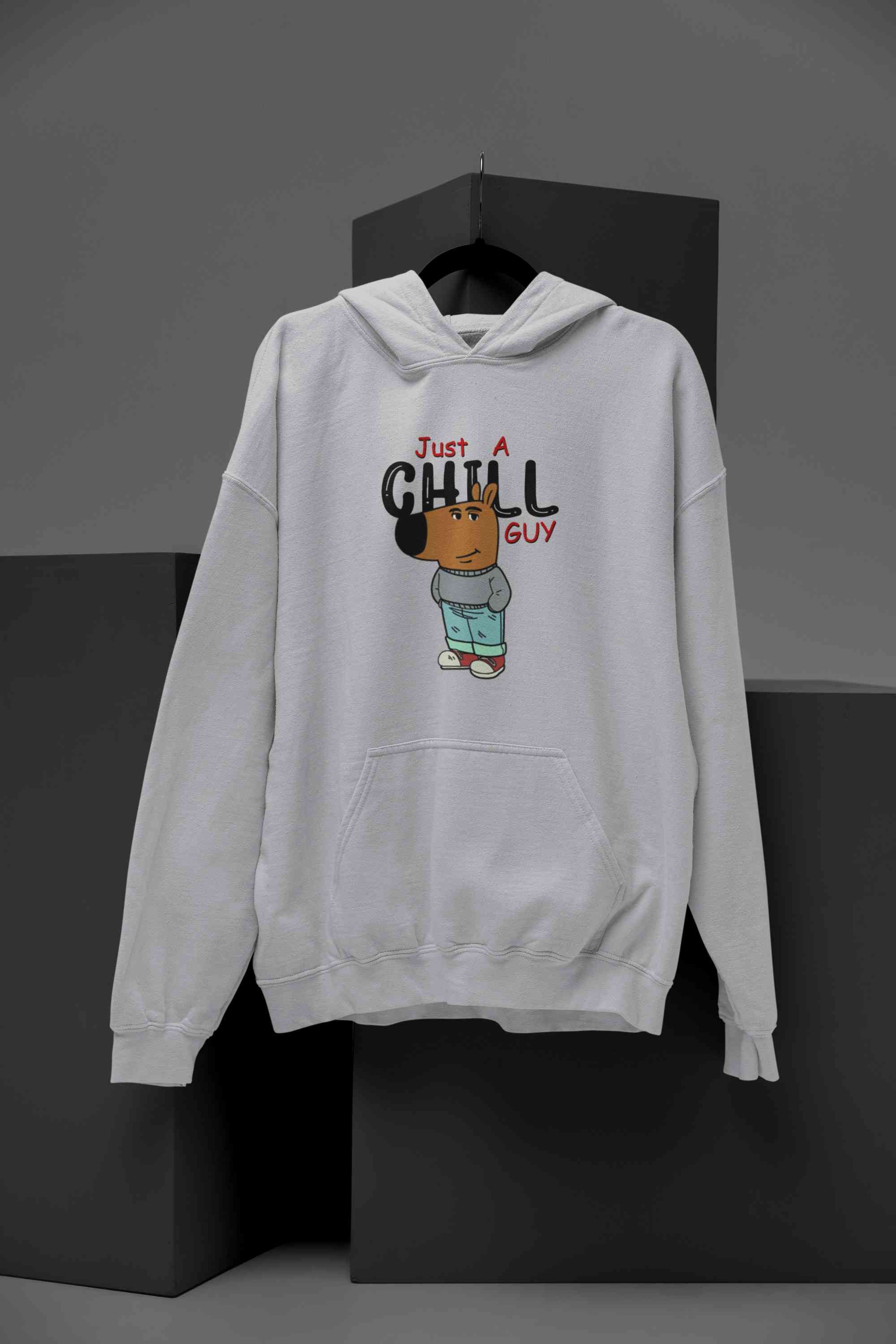 Just A Chill Guy Hoodies for Women-FunkyTeesClub