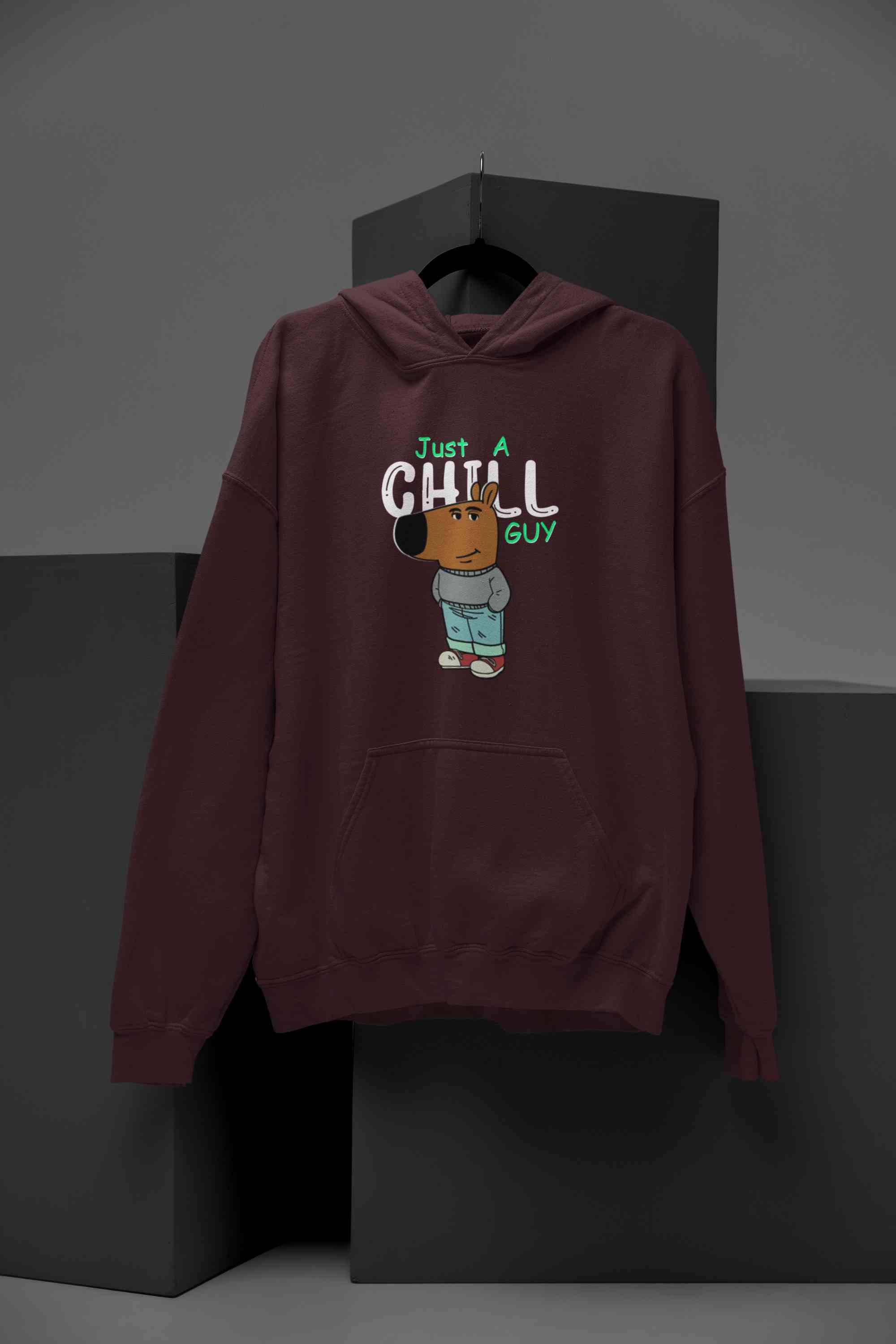 Just A Chill Guy Hoodies for Women-FunkyTeesClub