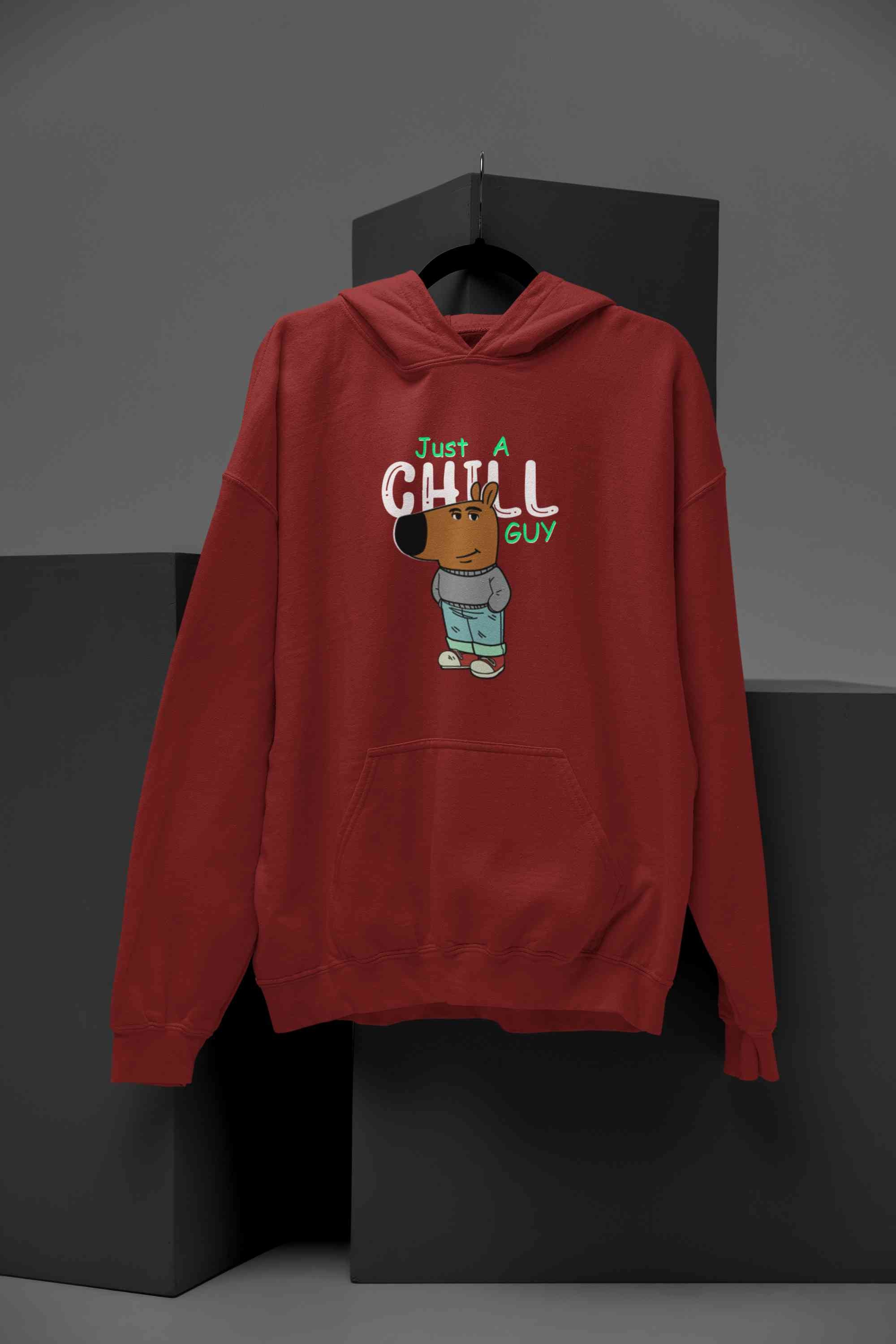 Just A Chill Guy Hoodies for Women-FunkyTeesClub